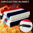 thumbnail image 4 of Electric Car Heating Blanket 24V Plush Travel Heated Blanket with Overheating Protection for Cars, RV, Trucks, Camping,A,200cmx80cm, 4 of 7