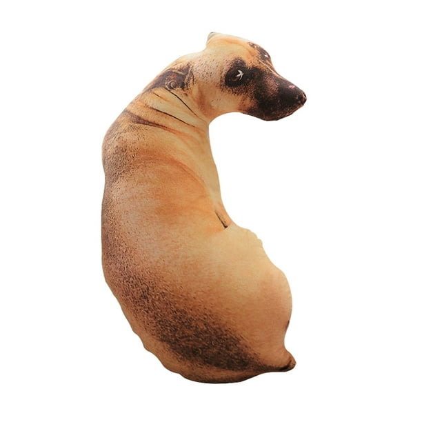 1PC 50CM 3D Simulación Perro Almohada Estéreo Peluche de juguete para el banco del sofá del hotel en casa (Sabueso)