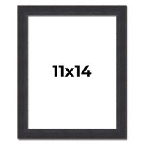 11x14 Frame Black Real Wood Picture Frame Width 1.25 Inches | Interior Frame Depth 0.5 Inches |