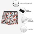 thumbnail image 3 of Balery Modern Life Calzoncillos bóxer para hombre, ropa interior de algodón suave y transpirable con cinturilla de nailon-Small, 3 of 5