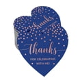 thumbnail image 1 of Inkdotpot Pack Of 100 Real Rose Gold Foil Paper Tags Thanks For Celebrating With Me Birthday Favor Hang Tags, 1 of 6