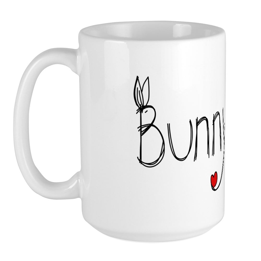 CafePress - Bunny Love Large Mug - 15 oz Ceramic Large Mug CafePress - Bunny Love Large Mug - 15 oz Ceramic Large Mug
