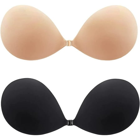 Sticky Bra Strapless Adhesive Bra Invisible Pull-Up Nipple Covers