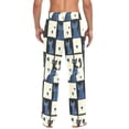 thumbnail image 4 of FORMRS Mens Pajama Pants with Pockets Sleepwear Lounge Bottoms Sizes S-2XL, Black and Blue Cat, 4 of 7