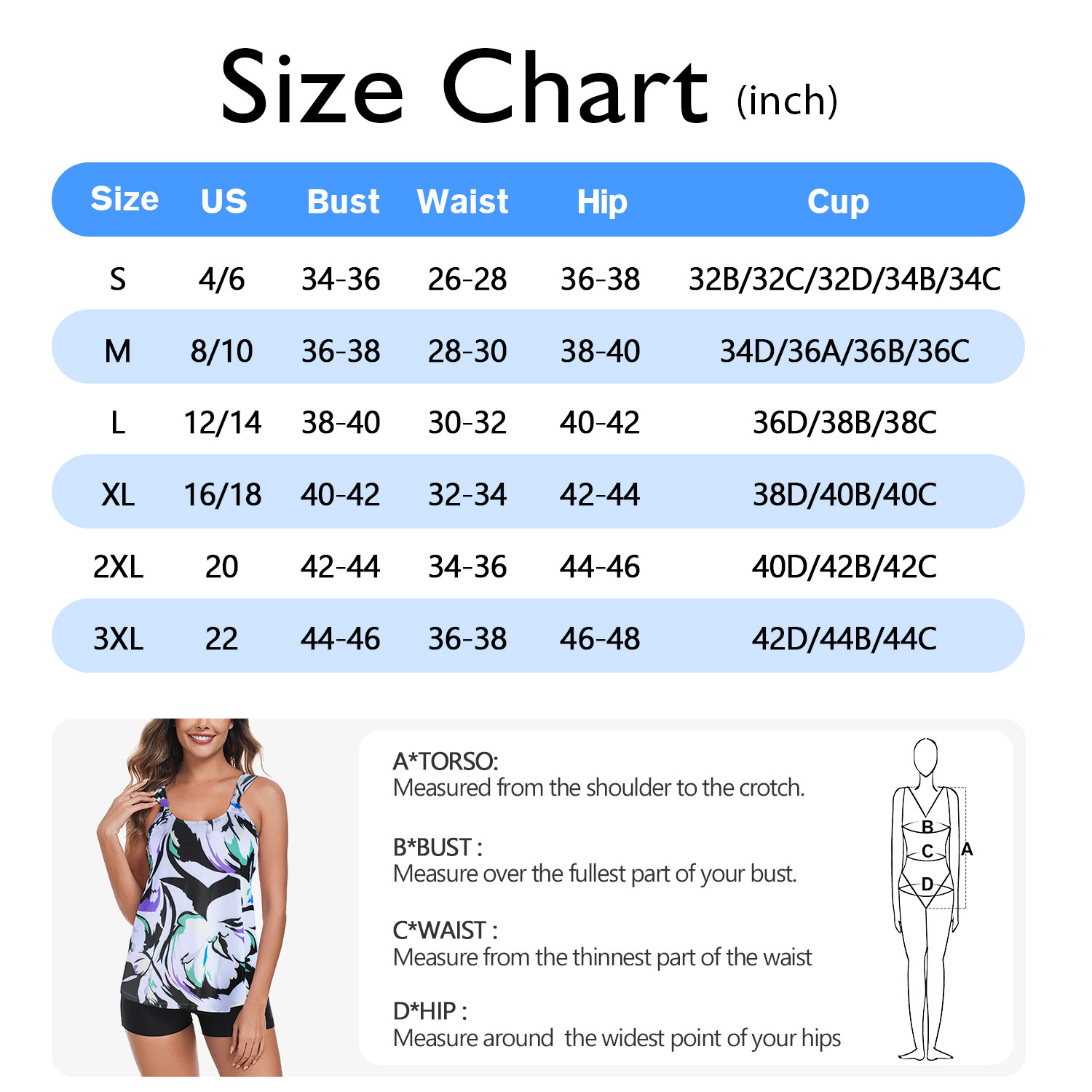 Ocean Blues Women's Plus Tankini Swimsuit Set photo 5