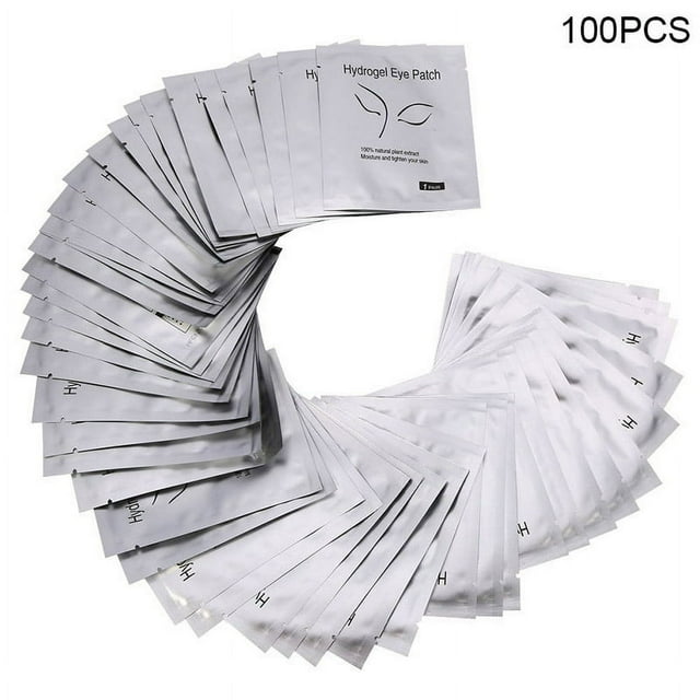 50 Pairs Eye Pads Lint Free Eyelash Gel Mask Eyepads Lashes Extension Patches