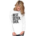 thumbnail image 3 of Best Sister Ever Siblings Family Joke Women Plus Size Long Sleeve Graphic Tee Brisco Brands 2X, 3 of 6