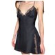 thumbnail image 2 of Señoras Linda Chica Sólido Lencería erótica Encaje con cuello en V Sexy Seda Hueco Camisón Falda con tirantes Fridja nalpqowj40221, 2 of 6