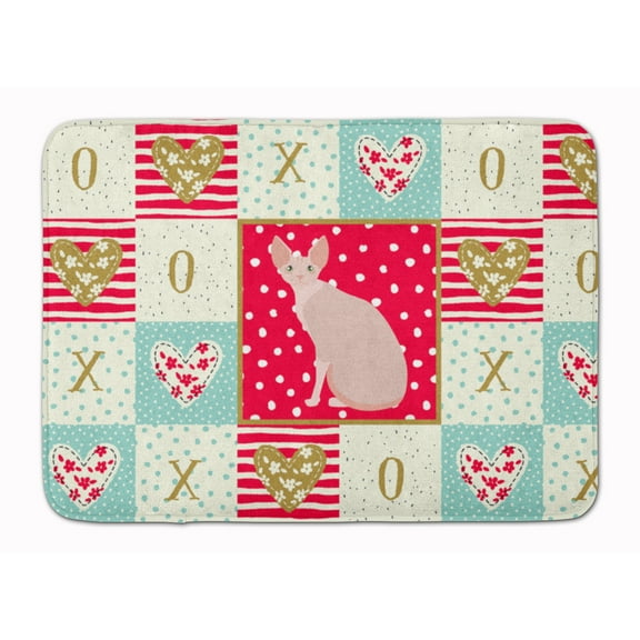 Sphynx 2 Cat Love Machine Washable Memory Foam Mat