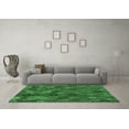 thumbnail image 3 of Ahgly Company Indoor Square Abstract Emerald Green Modern Area Rugs, 3' Square, 3 of 4