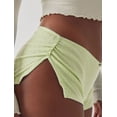 thumbnail image 4 of Women'S Y2k Micro Shorts Low Waist Side Slit Boyshort Slim Booty Shorts Lounge Pj Bottom Mint Green M, 4 of 7