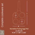 thumbnail image 2 of BAKKENMASTER 4-Cup Nonstick Granite Frying Pan, 500F Stove-Safe, Blue Marble, 2 of 4