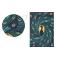 thumbnail image 3 of 12x18 inch Double-Sided Garden Flags Banners Vibrant Outdoor Decor for House Patio Outdoor Swirling Tail Feathers, 3 of 6