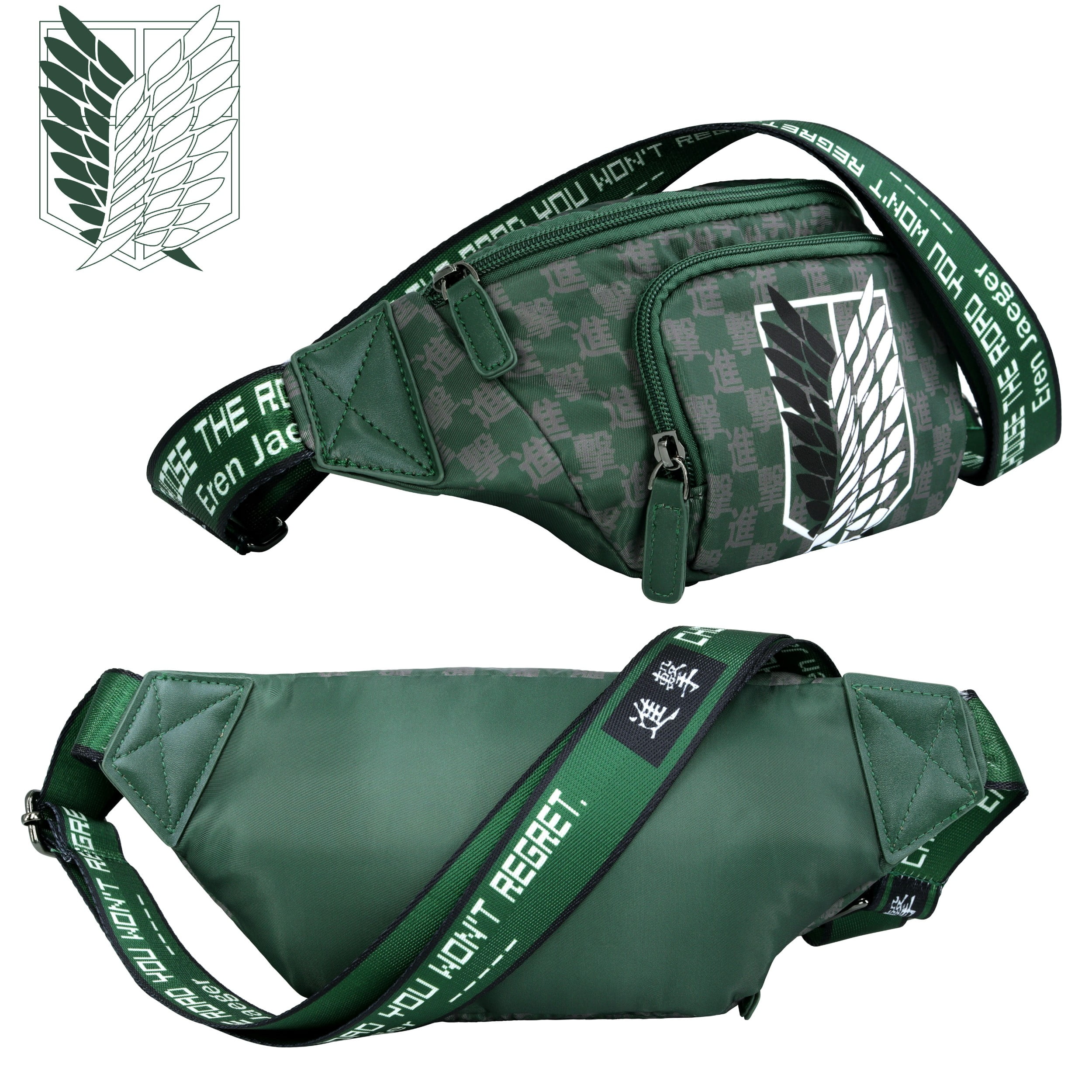 Roffatide Anime Attack on Titan Crossbody Fanny Pack for Men Women