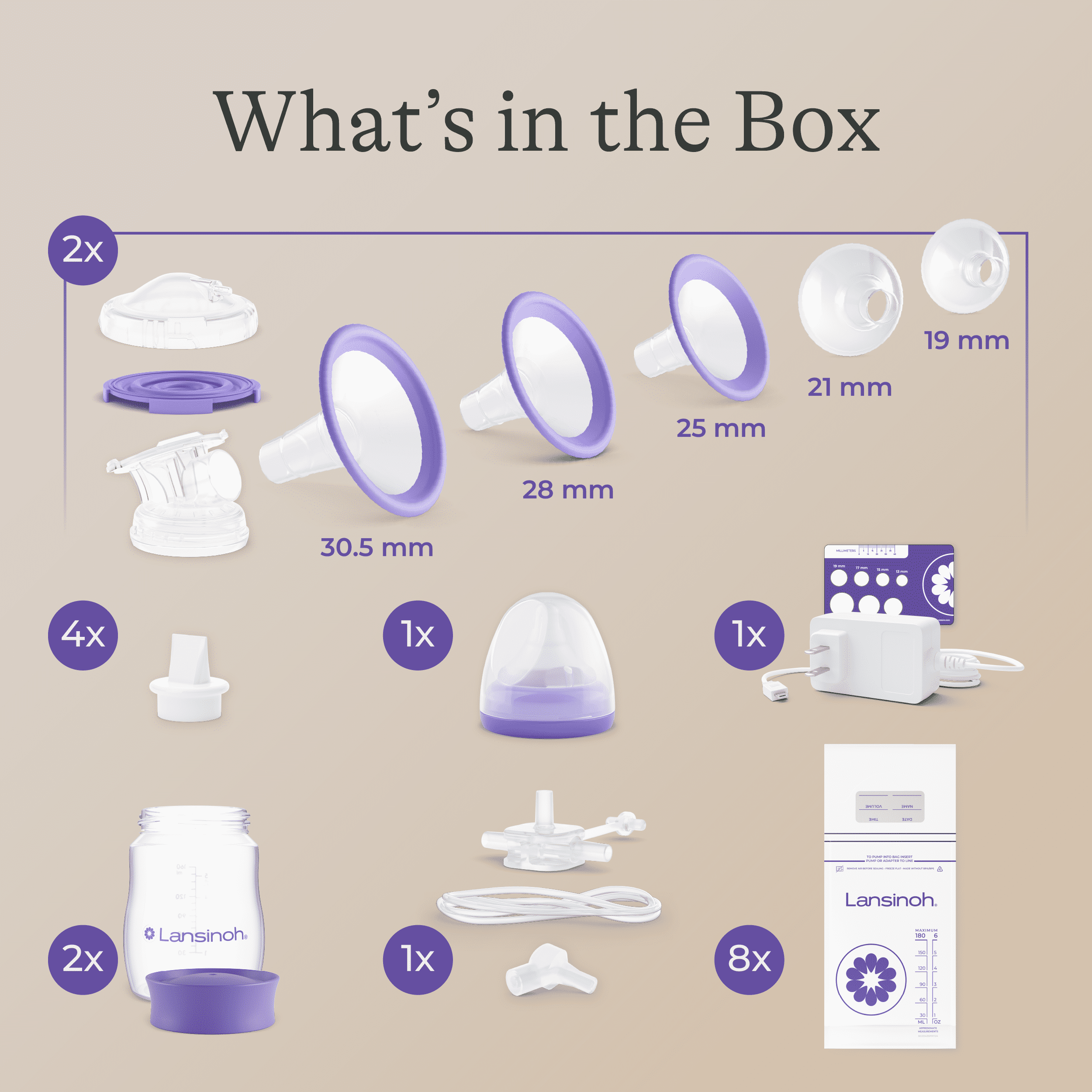 Lansinoh Signature Comfort Portable Double Electric Breast Pump, Lightweight