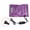 Purple, variant on LAZIOEGR 360 Degree Electric Far Infrared Heating Slimming Detox Waist Belt Trimmer with Vibration Massage, Silver (14.17 in / 36 cm)