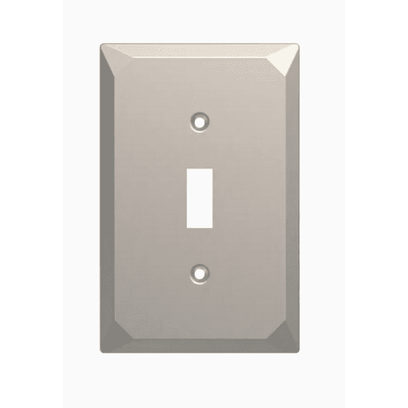 Brainerd W35846-SN Satin Nickel Mornington Single Switch Wall Plate Cover