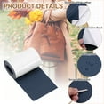 thumbnail image 3 of Uxcell Leather Repair Patch 3"x60" Self-Adhesive Leather Vinyl Repair Tape Kit for Furniture Couches Sofa Chair Car Boat Seats Jackets, Navy Blue, 3 of 7