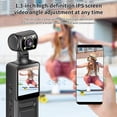 thumbnail image 3 of VTIN 4K WiFi Body Camera with 180° Rotatable Lens, 1.31" Screen, Full-Color Night Vision, External Lavalier Microphone, Mini Portable Pocket Video Camera for Sports Vlog Law Enforcement Travel, 3 of 14