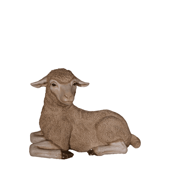 Resting Baby Merino Lamb Life Size Statue