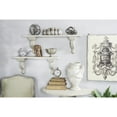thumbnail image 2 of DecMode Indoor White Wood Farmhouse Wall Shelf, 2 of 8