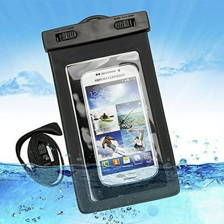 CyberTech Waterproof Pouch Dry Bag Case Full Cover, Touch-ID Fingerprint Enabled for iPhone Series/ iPod Touch/ Samsung and Smartphones with Screen Size up to 6.5" (2 Packs)