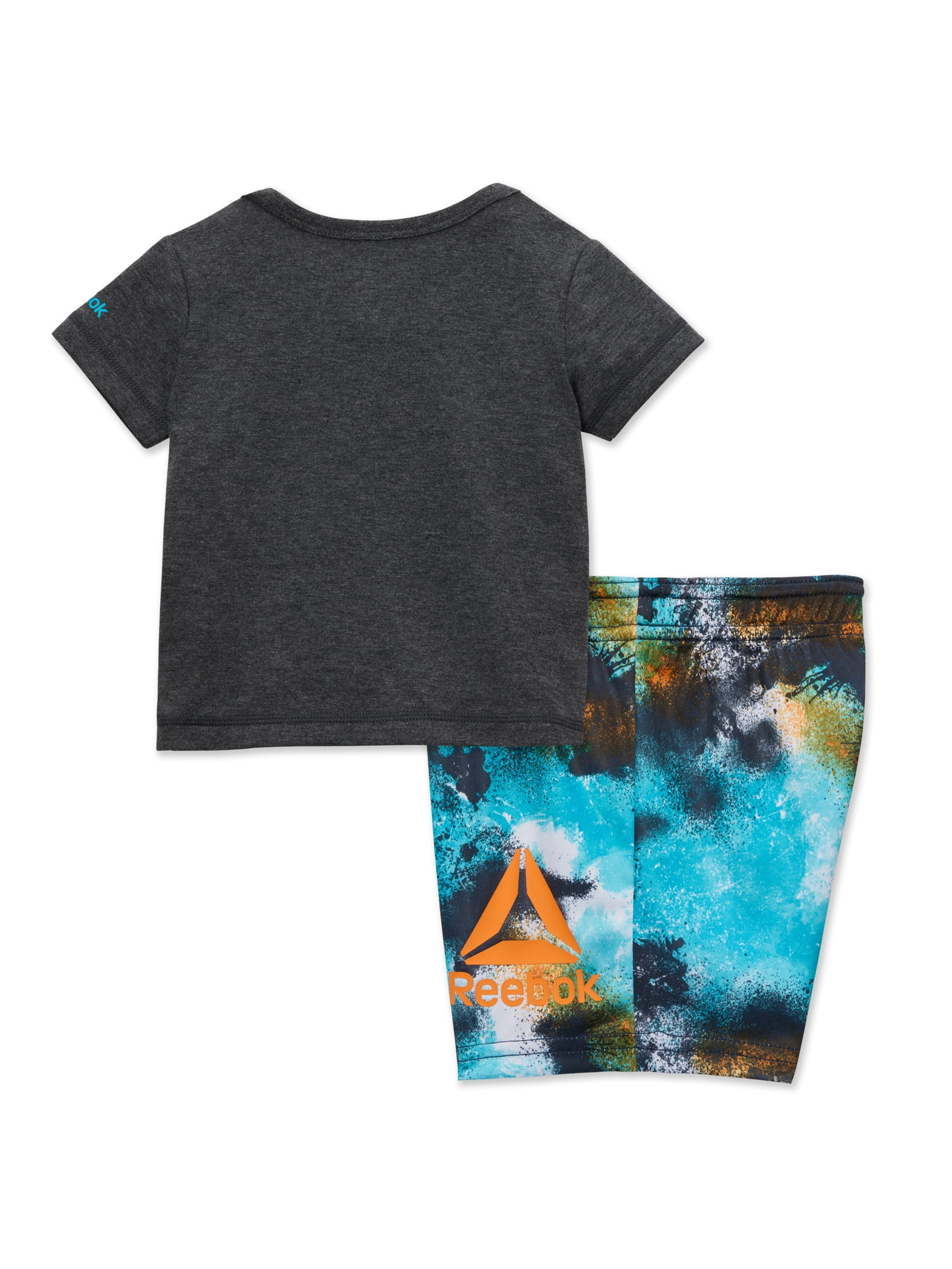 Reebok Baby Boy Short Sleeve T-Shirt and Shorts, 2-Piece Set, Sizes 0/3-24 Months