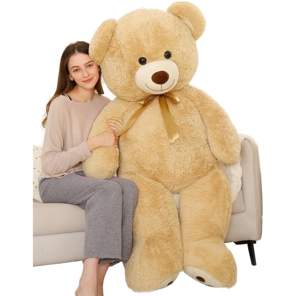 MaoGoLan 5ft Jumbo Teddy Bear Stuffed Animal Big Life Size Bear Plush Toy Stuffed Bear Toys