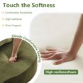 thumbnail image 5 of Queen Size Foldable Sofa Bed, Plush Futon Convertible Sleeper with High-Density Foam, Folding Floor Couch for Living Room Guest Room, Green, 5 of 8