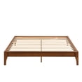 thumbnail image 2 of MODERNLUXE Queen Size Dry Bamboo Platform Bed, 12" H Bed Frame with Wood Slat Support, No Box Spring Needed, Easy Assembly, Brown, 2 of 7