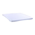 thumbnail image 3 of tamizeot Housse de Table Carrée Extensible Élastique Nappe pour Bout de Canapé Fête Table de Souper Blanc 86 cm X 86 cm, 3 of 4