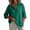 Green, variant on Womens Blouses Women Loose Lapel Mid-Length Cotton Linen Open Front Cardigan Shirt, Breathable Cool Casual Outer Blouse Summer Daily Office Pink M