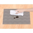 thumbnail image 3 of REGALWOVEN 8 Pack Placemats for Kitchen Dining Table Decor Heat Resistant Table Placemats Wipeable Table Mat Gray 18*12in, 3 of 7