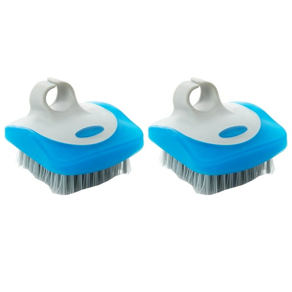 ZJDOAK Vegetable Brush Potato Scrubber, Fruit Veggie Cleaning Brush, Flexible Bristles with Comfortable Finger Grip, Home Kitchen Brush for Washing Fruit Mushrooms Carrot