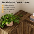 thumbnail image 6 of Tribesigns 70.8" Tall Corner Cabinet, Farmhouse Storage Cabinet with 4 Doors & 5 Storage Shelves (Set of 2), 6 of 7