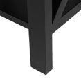 thumbnail image 4 of GoDecor Black Wood Contemporary Beside Table Nightstand with A Drawer, 4 of 7