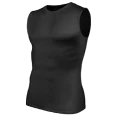 thumbnail image 1 of Men Body Shaper Vest Compression Shirts Slimming Tummy Control Tight Tank Tops Shapewear Workout Abs Abdomen Chest Undershirt Black XL, 1 of 6