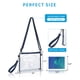 thumbnail image 2 of Bagenius Clear Purse Bolsa transparente aprobada por el estadio con correas extraíbles para el trabajo, eventos deportivos y conciertos, 2 of 5