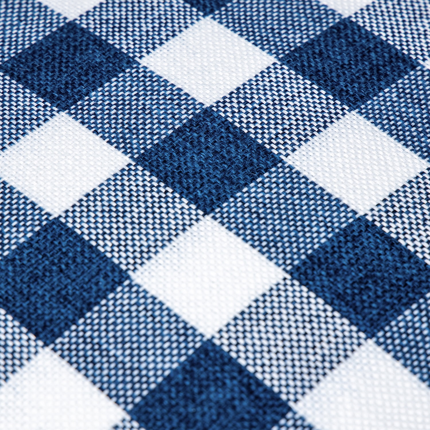 Phantoscope Christmas holiday Decorative Throw Pillow Set, Classic Checkers Series Covers with inserts, 18" x 18", Dark Blue, 2 Pack