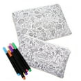 thumbnail image 2 of VHALE Color Your Own Pencil Case, Pen Case, Stationery Pouch Zipper Bag for Children, 2 Pack, 2 of 7