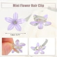 thumbnail image 6 of Unique Bargains 20 Pcs Small Flower Hair Clips Mini Flower Hair Clips for Girls Cute Flower Hairpin for Fine Hair Purple, 6 of 7