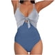thumbnail image 2 of Trajes de baño para mujer Trajes de baño para mujer Trajes de baño con nudo recortado Trajes de baño de cintura alta con cuello en V Trajes de baño para mujer Trajes de baño para mujer Trajes de baño, 2 of 9