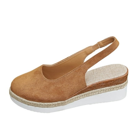 

Women s Casual Wedge Sandals Solid Color Wedge Sandals Slide Sandals for Women Casual Summer Womens Strap Sandals Size 9 Wedge Slip on Sandals for Women S Womens Sandals Leather Sandals Women Size 11