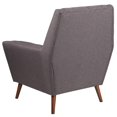 thumbnail image 3 of HERCULES Kensington Series Contemporary Black Fabric Tufted Arm Chair, 3 of 5