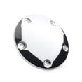thumbnail image 4 of NS Motorcycle Engine Ignition Derby Timer Covers Timing 5 Holes Domed Point Cover Cap for Harley all H-D Twin Cam Softail Dyna Touring models 1999-2017, 4 of 4