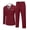 Wine Red, variant on COOFANDY Men's 2 Piece Double Breasted Suits Slim Fit Tuxedo Jacket and Dress Pants Set for Wedding Business Prom