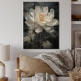 thumbnail image 2 of Designart "Delicate Intricacy White Flower wall art I" Abstract Botanicals Print on Natural Pine Wood, 2 of 5