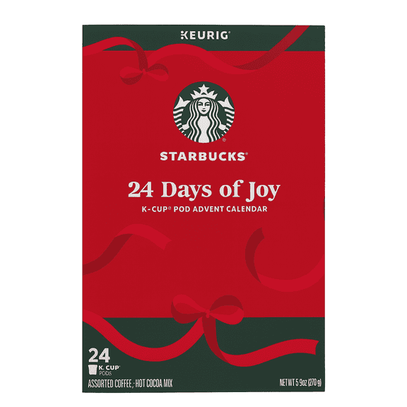 Starbucks Advent Calendar Keurig Exclusive Holiday 24 K Cups Pods