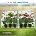 thumbnail image 4 of Sunrise Garden Flower Greenhouse Portable Mini Greenhouse House Yard for Plants/Vegetables (3'x6'x3'), 4 of 13