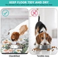 thumbnail image 4 of Romantic Rose Extra Large Floral Dog Bowl Mat - Peony Pattern Pet Food Mat, Absorbent & Waterproof, 4 of 5